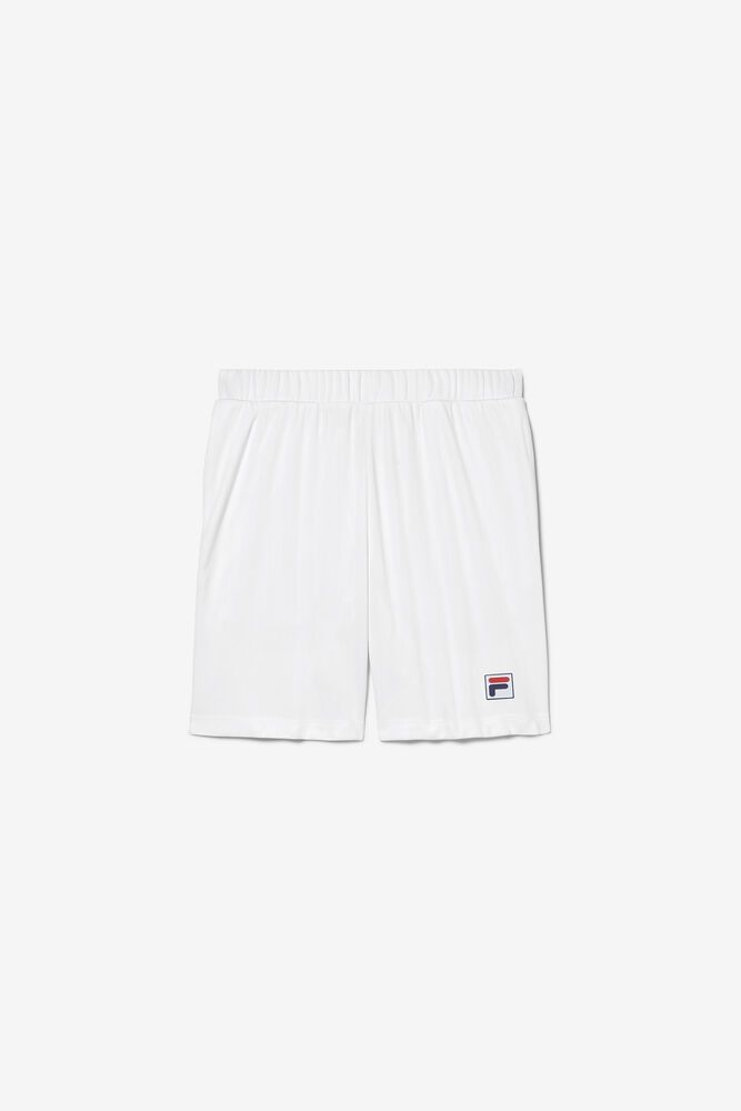 Pantaloni Scurti Fila Barbati Albi White Line VJOT-78093